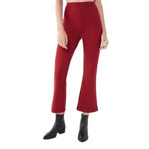 Silence and Noise Cherry Red Ponte Kick Flare Pant